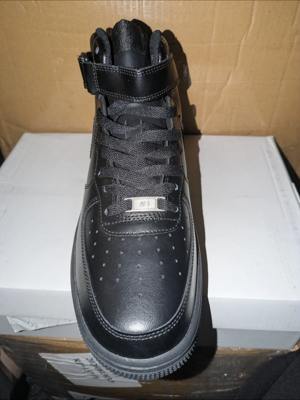 Men's Black Nike Air Force 1 '07 High Top Sneakers Size 12 New In Box!
